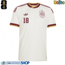 Maglie da calcio Spagna Martin Zubimendi #18 Seconda Maglia Mondiali 2026  Manica Corta